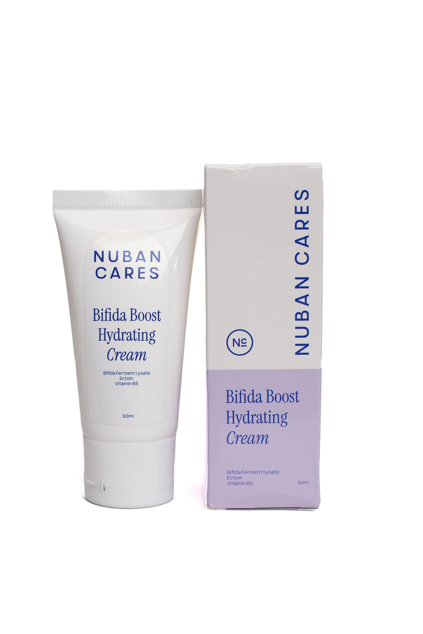 Nuban Cares Bifida Boost Hydrating Cream — barrier-strengthening moisturizer with bifida ferment, ectoin and vitamin B5