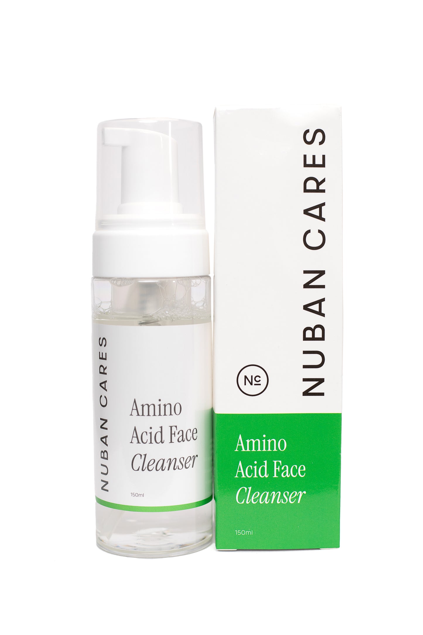 Nuban Cares Amino Acid Face Cleanser — gentle, pH-balanced cleanser for sensitive or reactive skin